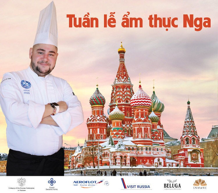 Tuần lễ ẩm thực Nga lần đầu tiên diễn ra tại Hà Nội