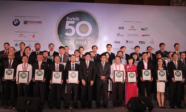 Forbes Việt Nam vinh danh “50 công ty niêm yết tốt nhất” năm 2016