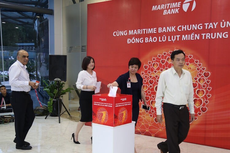 Maritime Bank chung tay ủng hộ đồng bào miền Trung
