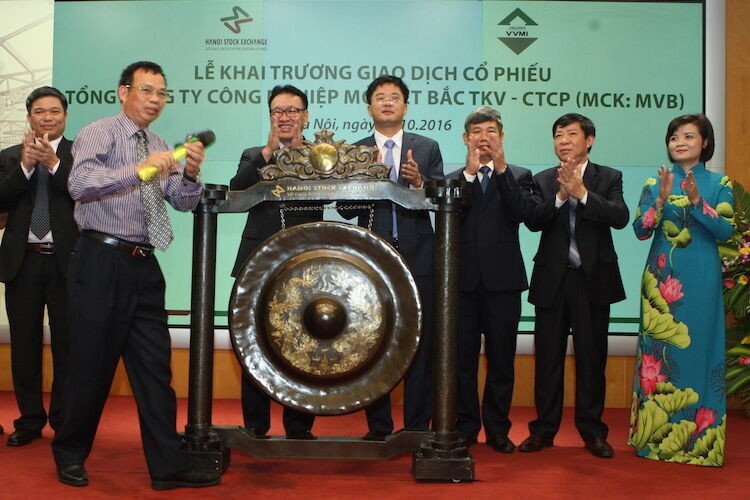 Cổ phiếu Mỏ Việt Bắc lên UpcoM với giá 14.400 đồng/CP