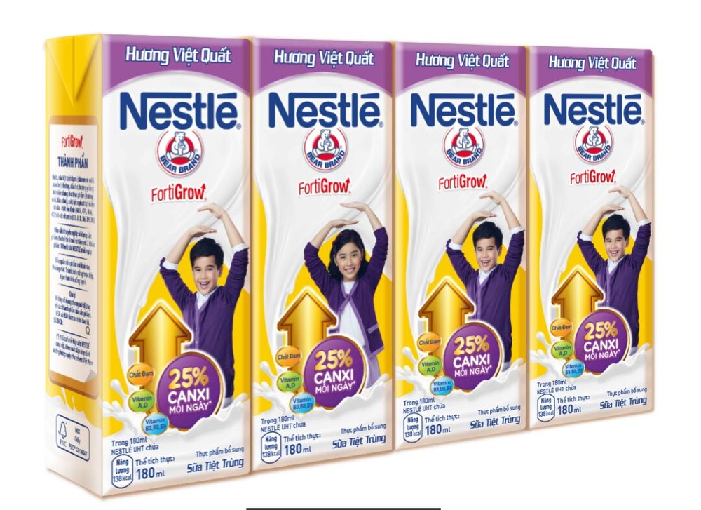 Nestle ra mắt sản phẩm sữa nước tăng cường can xi
