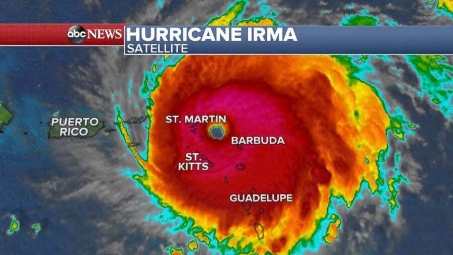 Siêu bão Irma phá hủy 90% đảo Barbuda, thẳng tiến đến Mỹ