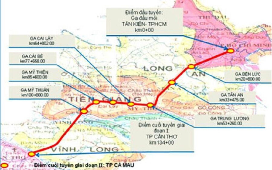 Cần 5 tỷ USD đầu tư xây dựng đường sắt nối TPHCM và Cần Thơ