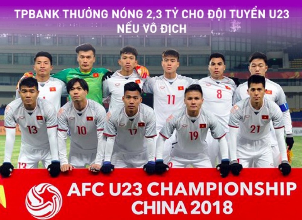 TPBank sẽ thưởng nóng Đội tuyển U23 Việt Nam 2,3 tỷ đồng nếu vô địch