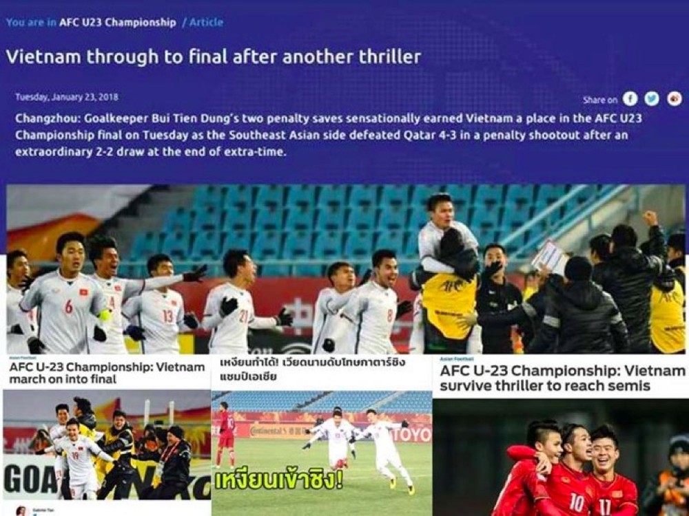 Cả Đông Nam Á đứng sau lưng đội U-23 Việt Nam
