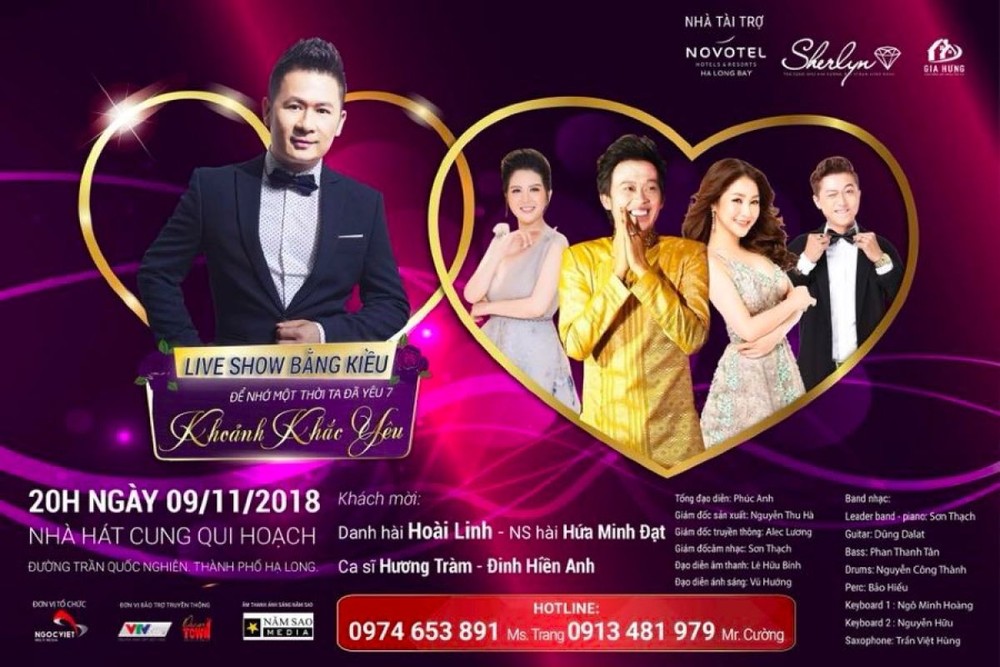 Live show Bằng Kiều tại Hạ Long dời sang ngày 09/11/2018
