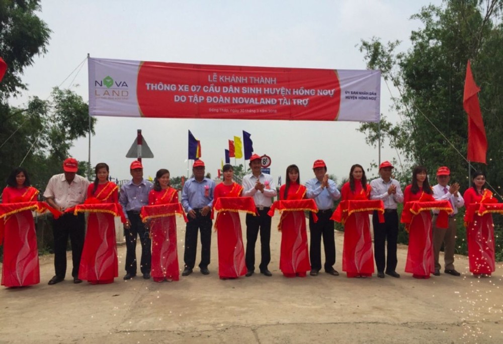 Khánh thành 7 cầu dân sinh mới tại huyện Hồng Ngự, Đồng Tháp