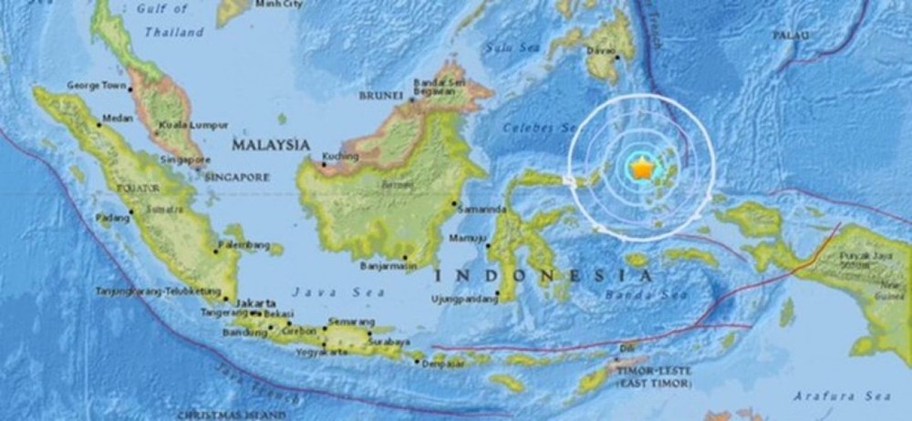 Động đất 6,1 độ Richter làm rung chuyển quần đảo Moluccas