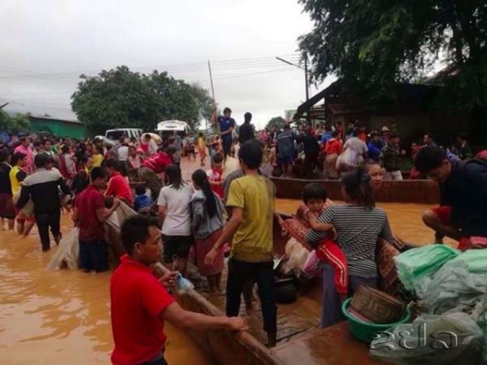 Vỡ đập thủy điện tại Lào, hàng trăm người mất tích