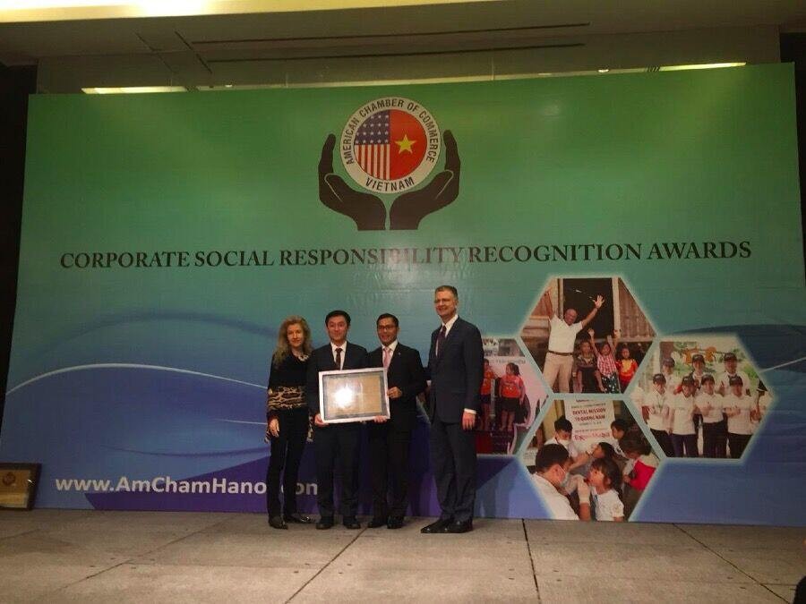 Dow Việt Nam năm năm liên tiếp được trao tặng Giải thưởng đóng góp vì cộng đồng