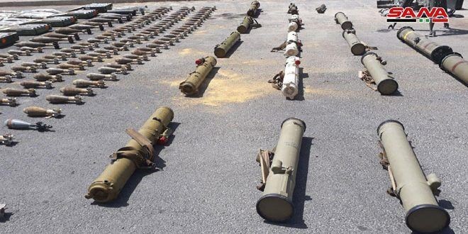 Quân đội Syria phát hiện kho vũ khí do Mỹ và Israel sản xuất ở Daraa