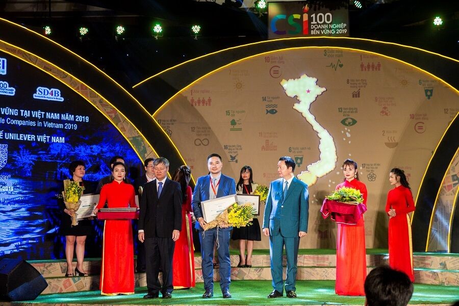 Unilever Việt Nam được vinh danh “Top 10 Doanh nghiệp bền vững nhất Việt Nam năm 2019