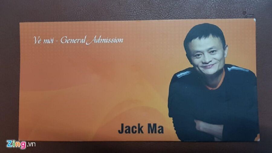 Giấy mời nghe Jack Ma nói chuyện ở Việt Nam được rao bán tiền triệu