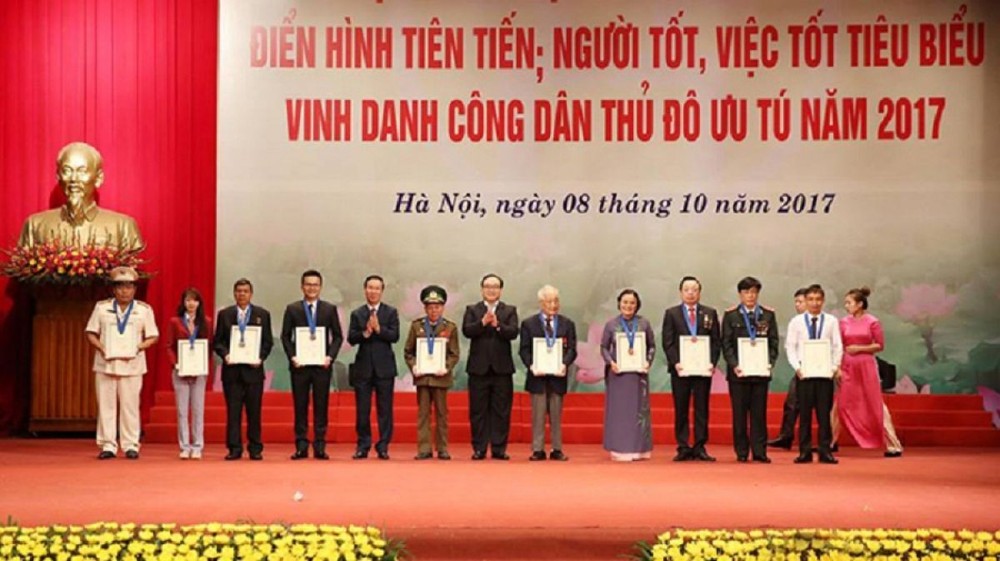 Hà Nội xét tặng danh hiệu 10 "Công dân Thủ đô ưu tú" năm 2018