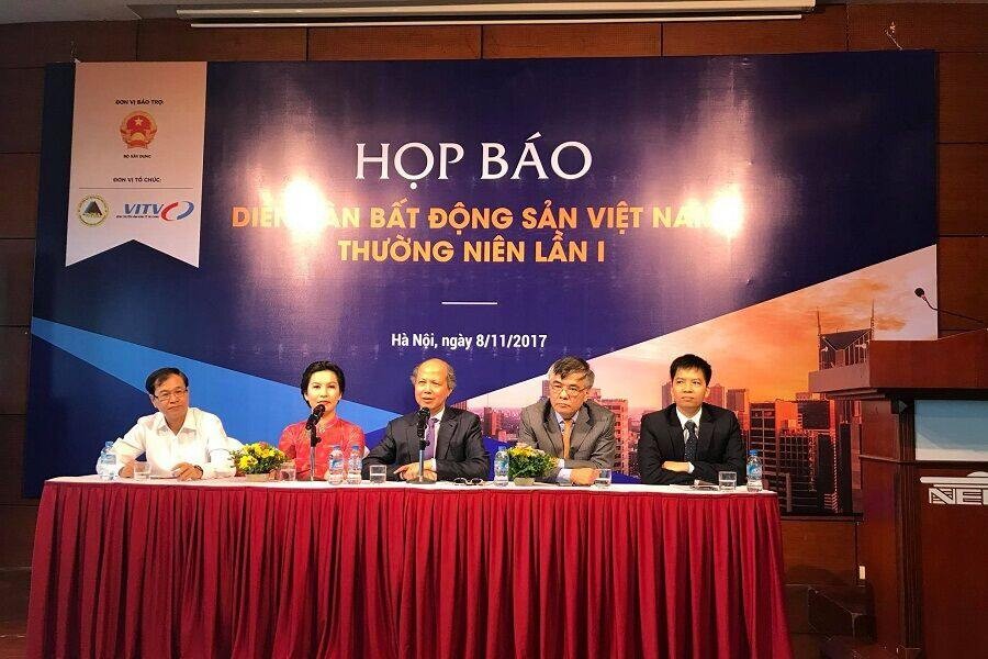 Ngày 15/11: Diễn đàn Bất động sản Việt Nam thường niên lần thứ nhất diễn ra tại Hà Nội