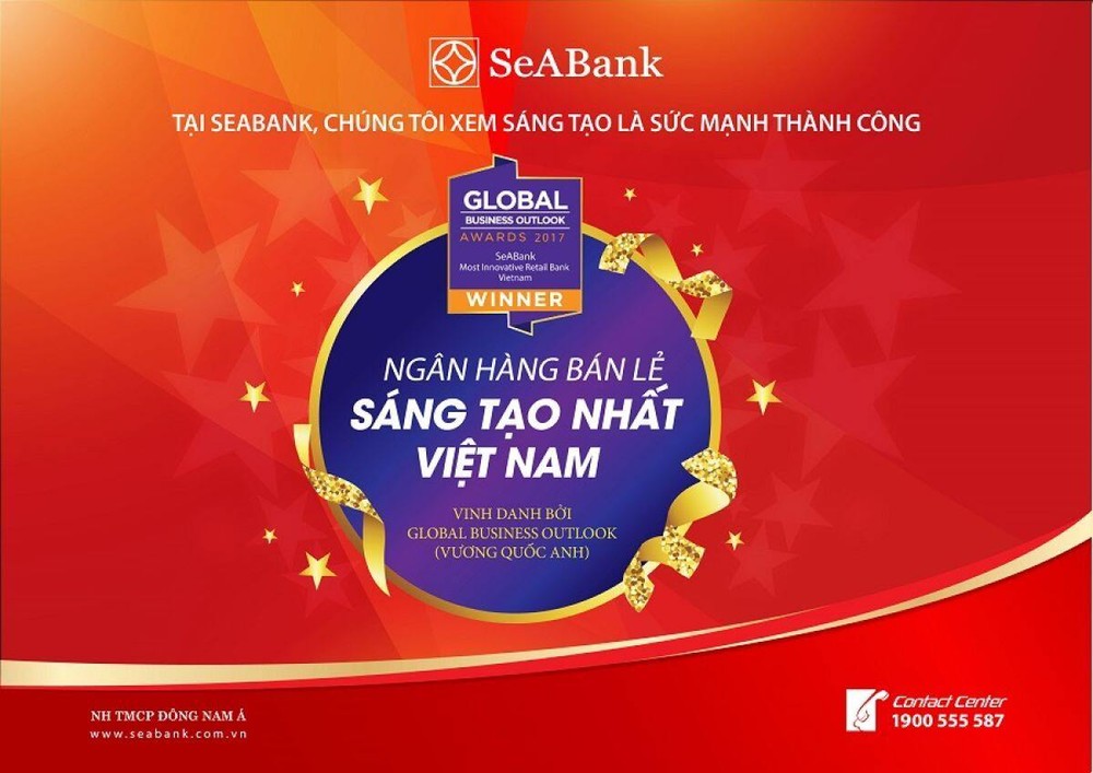 SeABank được Global Business Outlook trao giải thưởng “ Ngân hàng bán lẻ sáng tạo nhất Việt Nam”