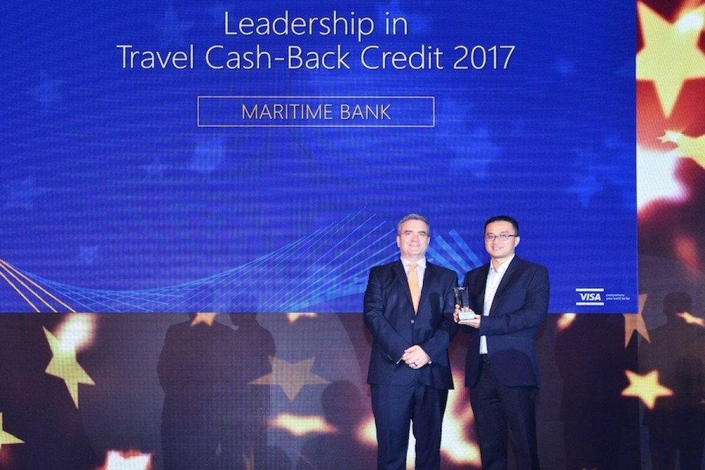Maritime Bank: Ngân hàng có sản phẩm Thẻ tín dụng du lịch hoàn tiền tốt nhất Việt Nam 2017