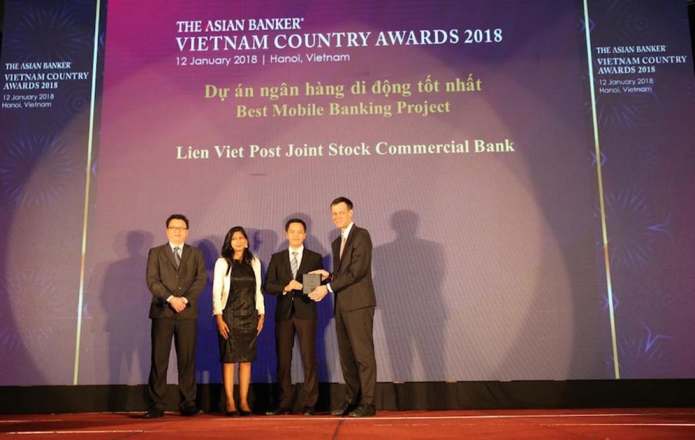 LienvietPostBank đạt giải dự án ngân hàng di động tốt nhất Việt Nam