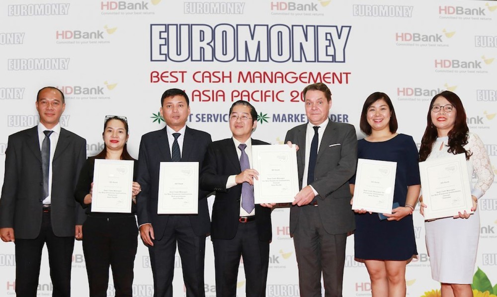 HDBank đạt giải Ngân hàng quản lý tiền mặt tốt nhất Châu Á 2018