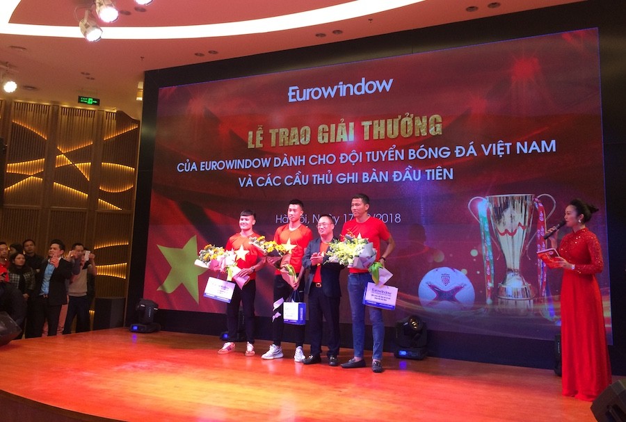Đội tuyển Việt Nam vô địch, Eurowindow nâng thưởng lên tổng cộng 3.2 tỷ đồng