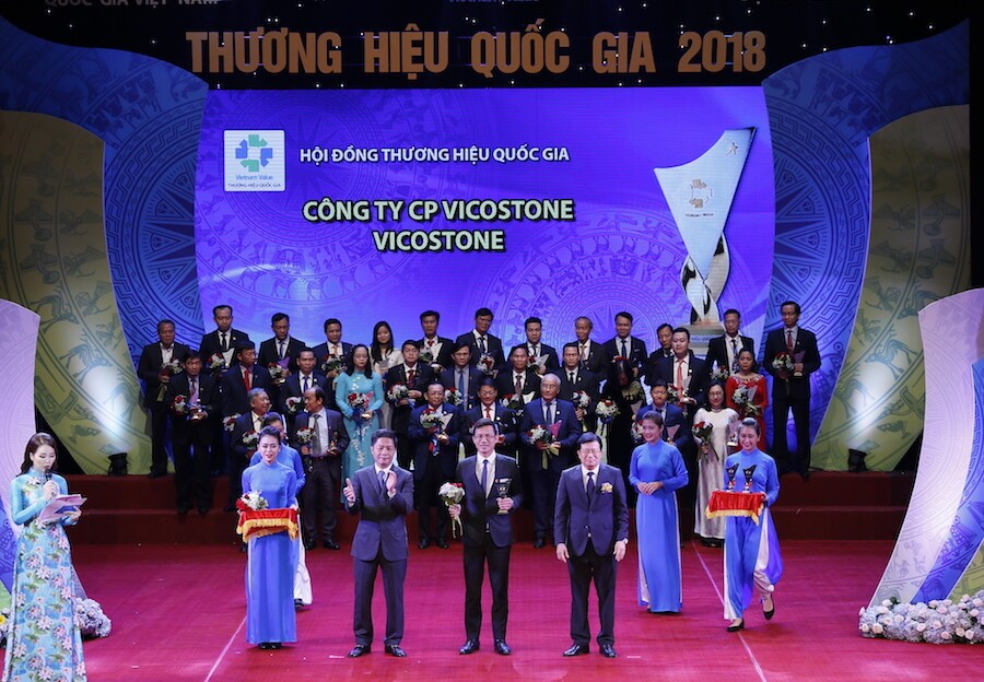 Vicostone được vinh danh Thương hiệu quốc gia 2018