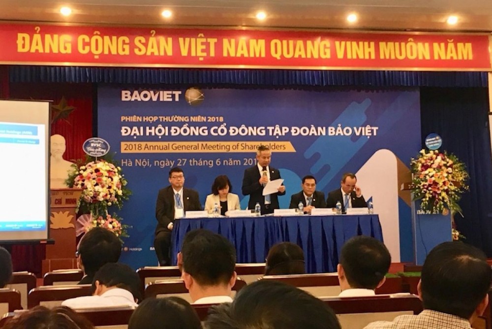 ĐHCĐ Bảo Việt: Năm 2018 phấn đấu lợi nhuận 1.348 tỷ đồng, chia cổ tức 10%