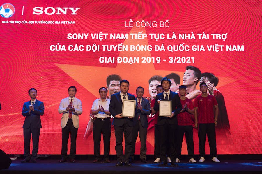 Sony Việt Nam tài trợ Đội tuyển Bóng đá Quốc gia Việt Nam