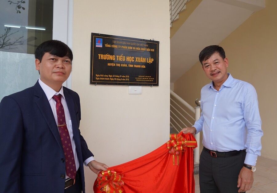 PVFCCo khánh thành khu Nhà lớp học trường tiểu học Xuân Lập, huyện Thọ Xuân, tỉnh Thanh Hóa