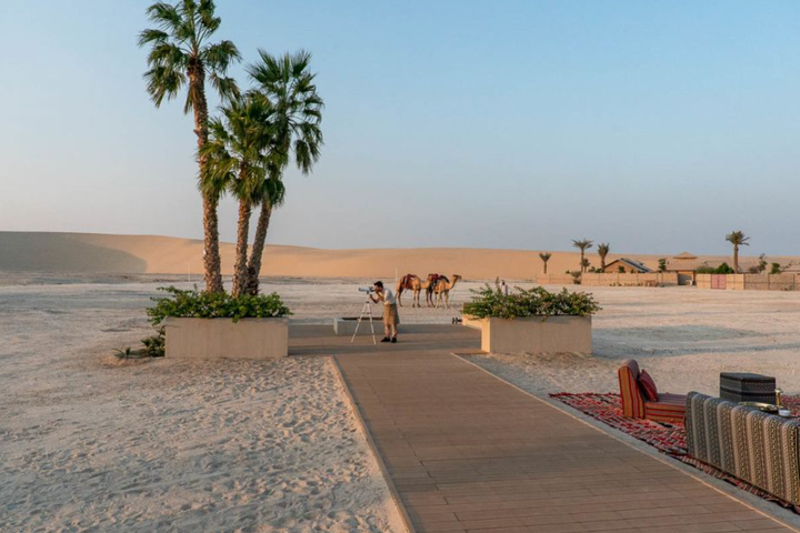 Khu cắm trại sang trọng The Outpost AI Barari: Phong cách Ai Cập giữa sa mạc Qatar