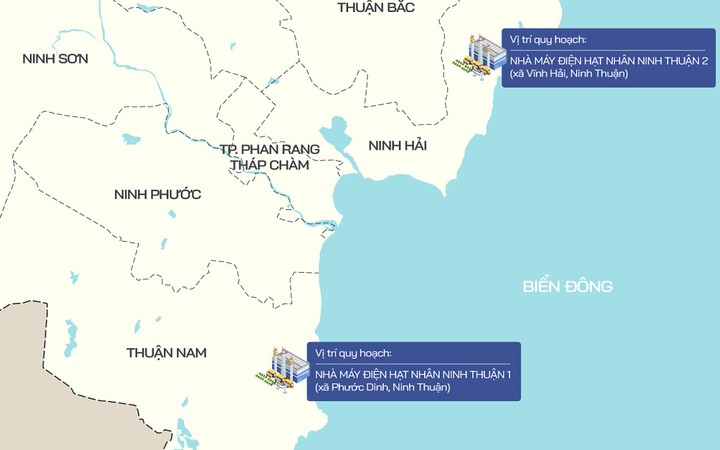 Ninh Thuận dừng thu hồi đất của 2 dự án nhà máy điện hạt nhân